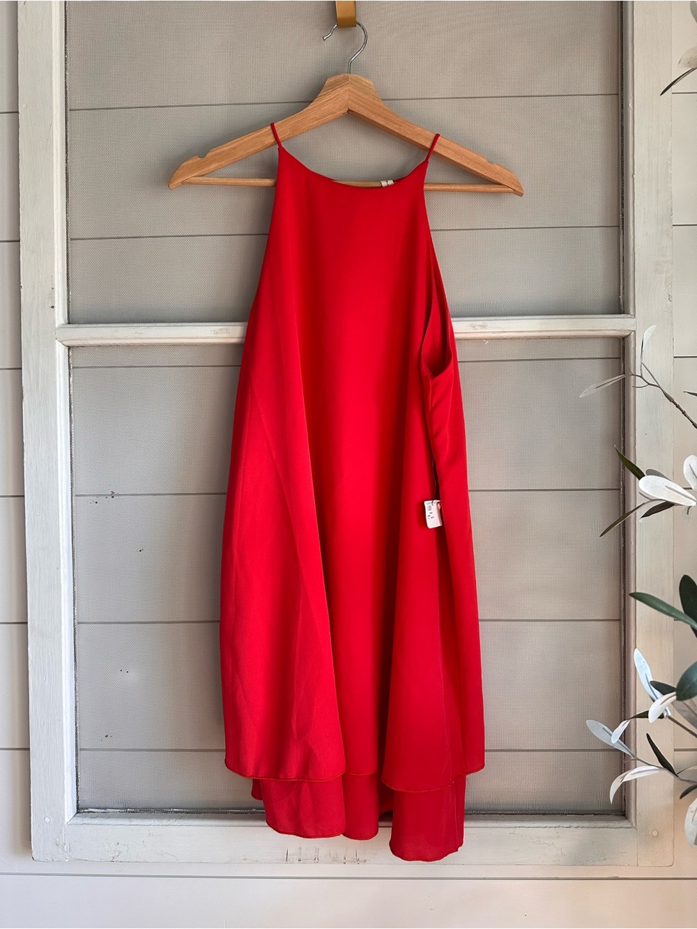 Apricot Lane Red Halter Swing Dress